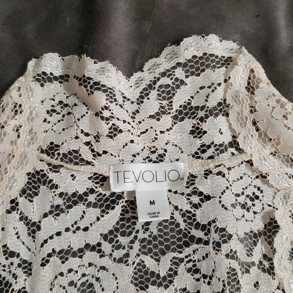 Ivory Lace Cover Up - Picture 3 of 4